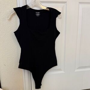 Elegant Black Sleeveless Bodysuit
